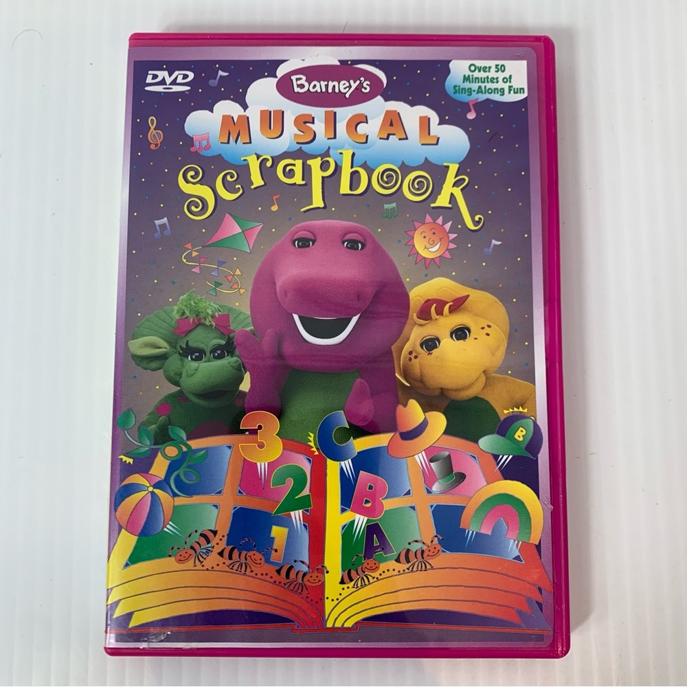 Barney's Musical Scrapbook 2004 DVD 50+ Minutes of Sing-Along Fun Vintage
